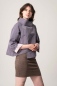 Preview: Couture-Jacke für Damen in Flieder Ansicht seitliich von vorne