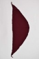 Preview: Dreieckstuch 130 x 40 cm in Aubergine Detailansicht 2
