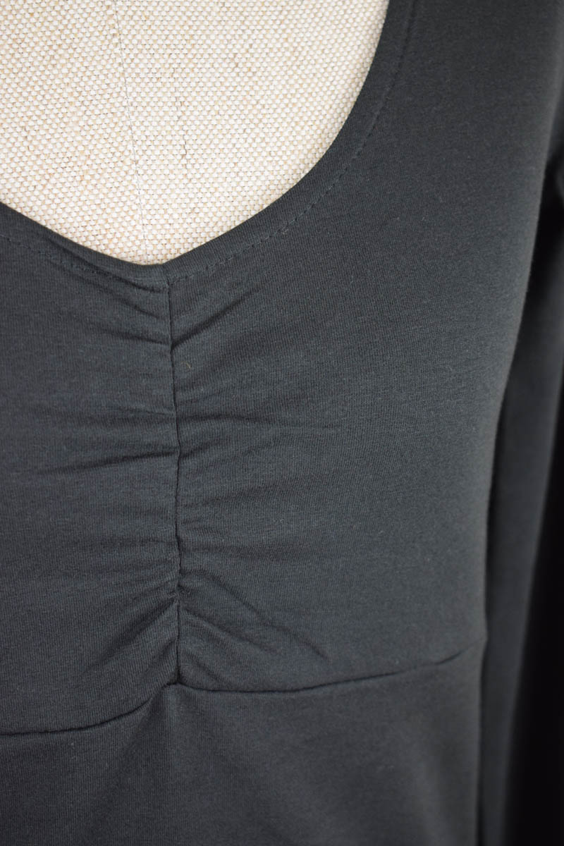 Langarmshirt „Ira“ schwarz Bio-Baumwolle in | aus bunt geh